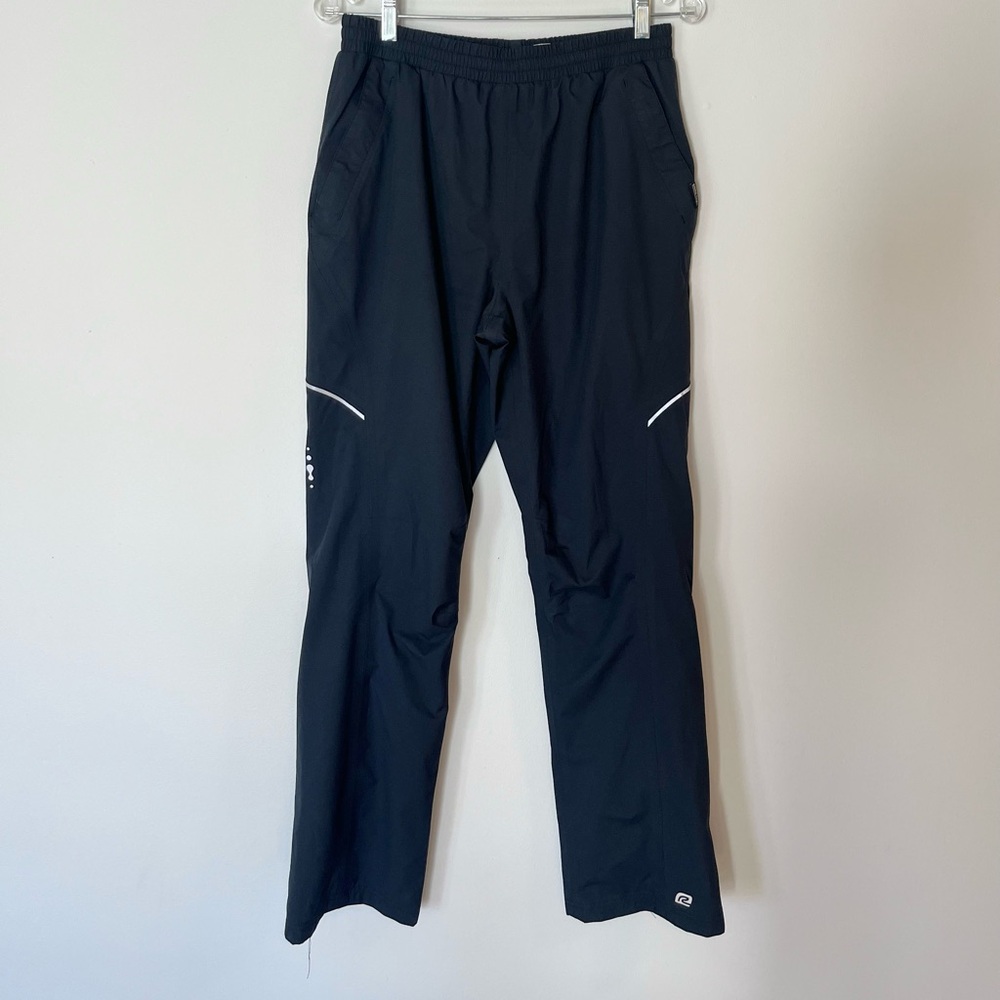 Roadrunner Black Gore-Tex Windbreaker Style Athletic Pants- Size L